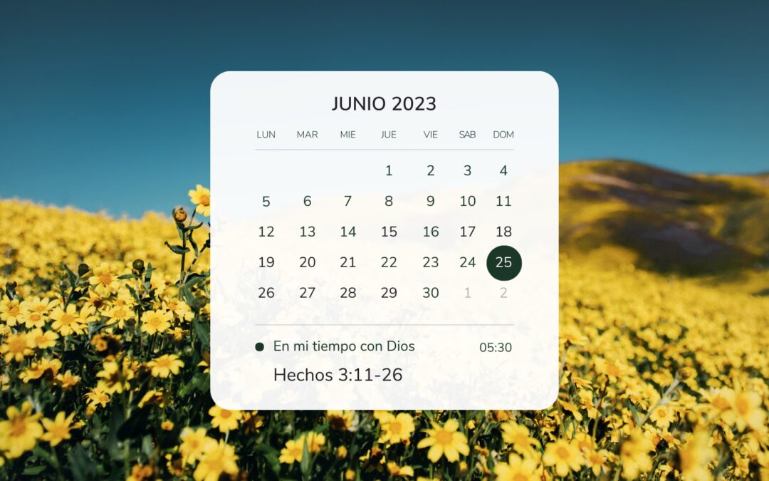 En mi tiempo con Dios de hoy. Hechos 3: 11-26